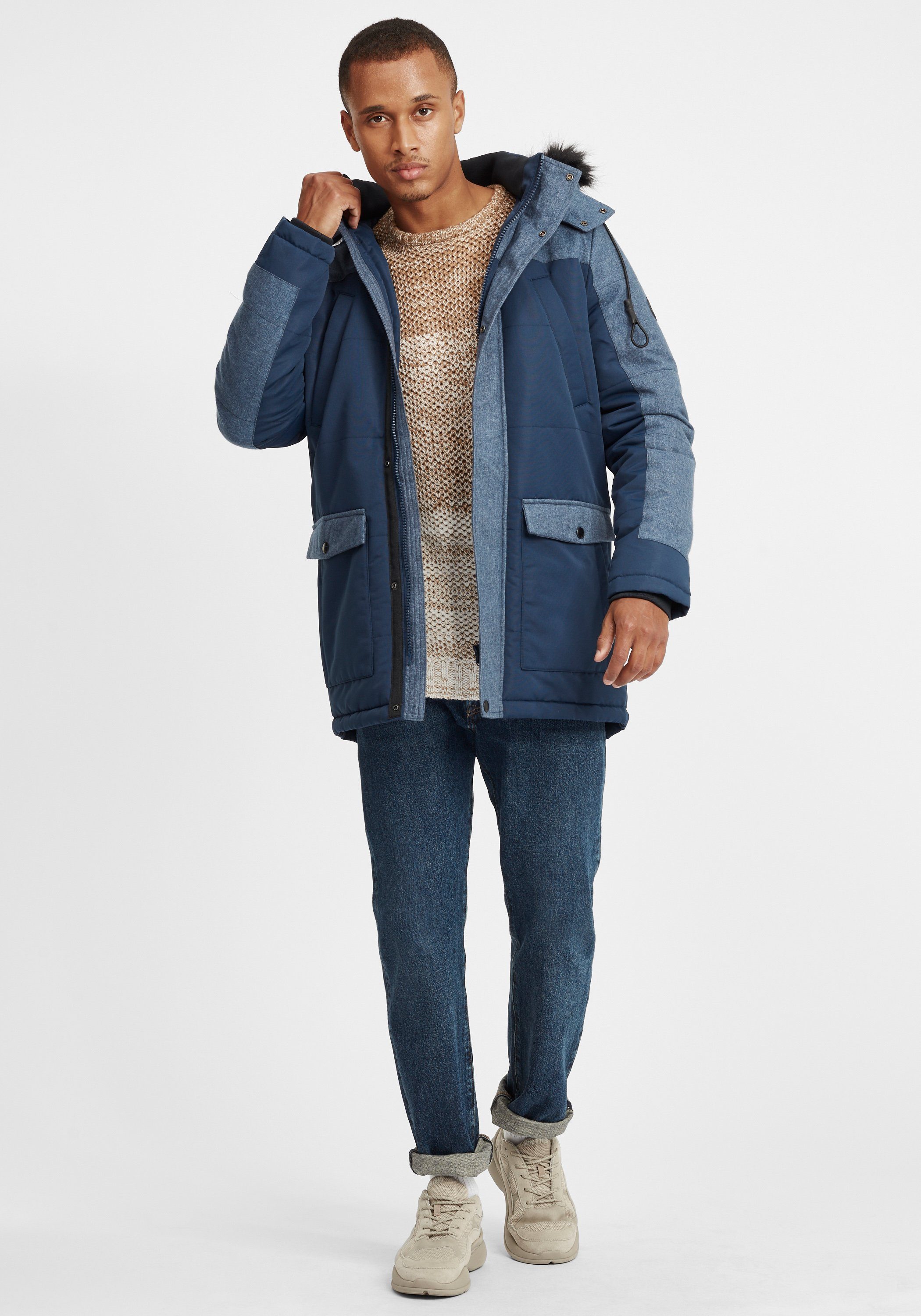 Blend Parka BHMikael modische Herren Winterjacke mit Kapuze
