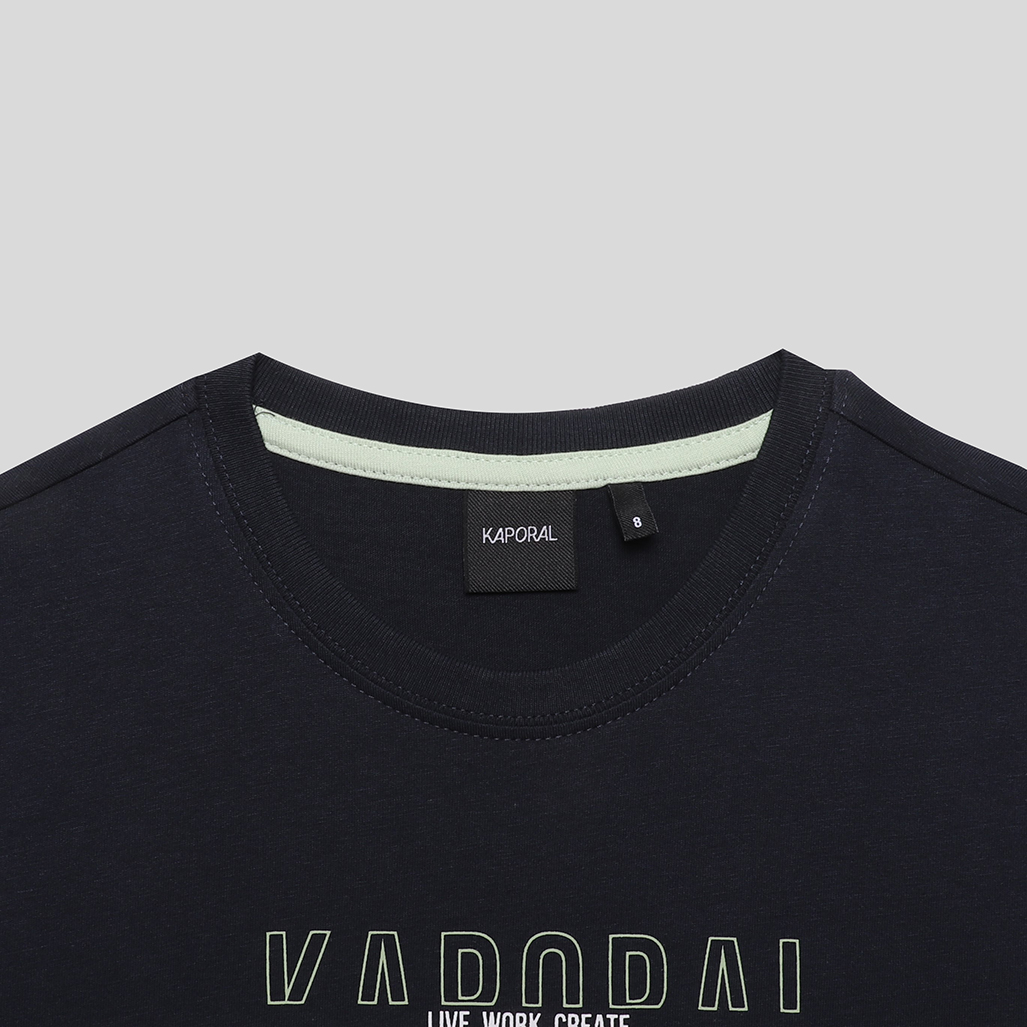 ORYS   T-shirt bleu Garçon 100% coton bio