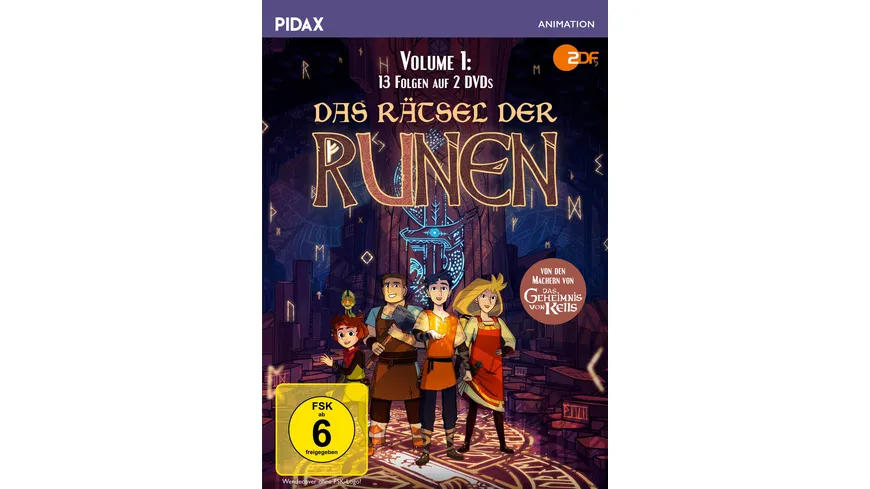Das Rätsel der Runen, Vol. 1 / Die ersten 13 Folgen der Fantasy-Zeichentrickserie (Pidax Animation)  [2 DVDs]