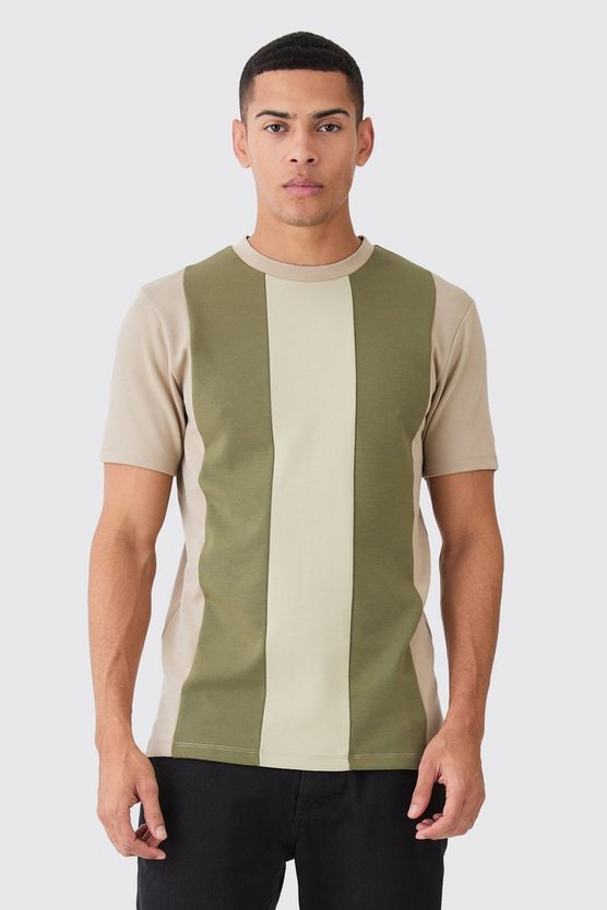 Smartes Slim-Fit Colorblock T-Shirt