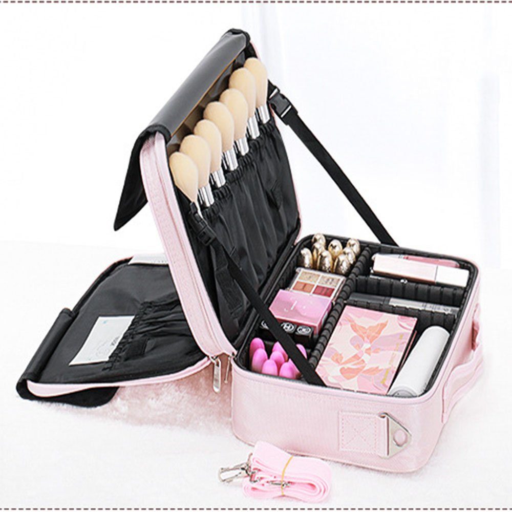 Runxizhou Kosmetikkoffer Portable Reise Make Up Tasche,Professionelle MakeUp Organizer (1-tlg)