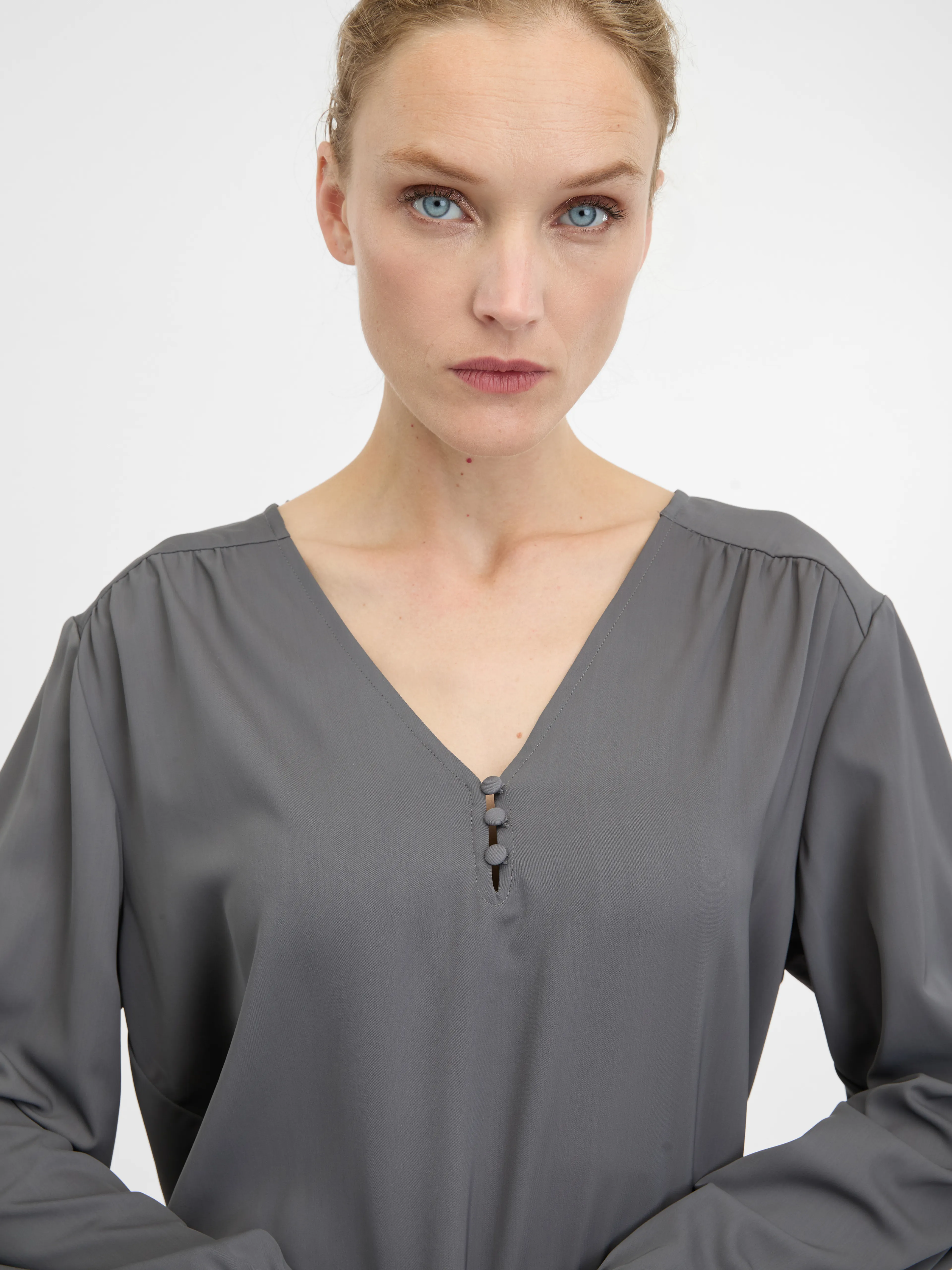 Graue Damen Bluse ORSAY