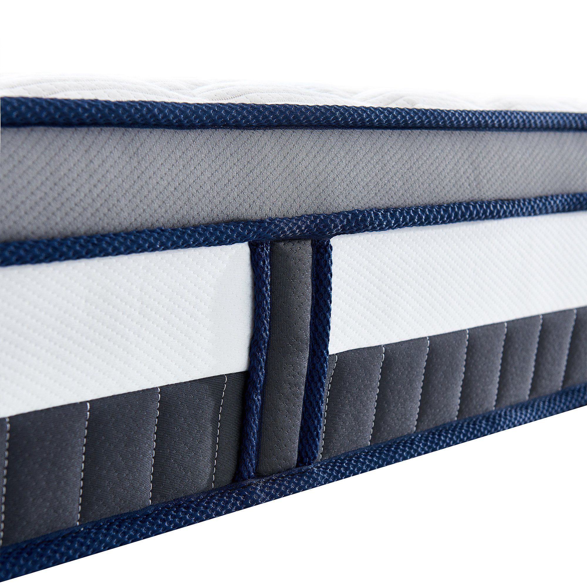 Taschenfederkernmatratze Arensberger Taschen Federkernmatratze mit integriertem Topper ALESSIA, Arensberger, 25 cm hoch, (90 x 200 cm), Höhe 25cm, Taschenfederkernmatratze mit Kaltschaum