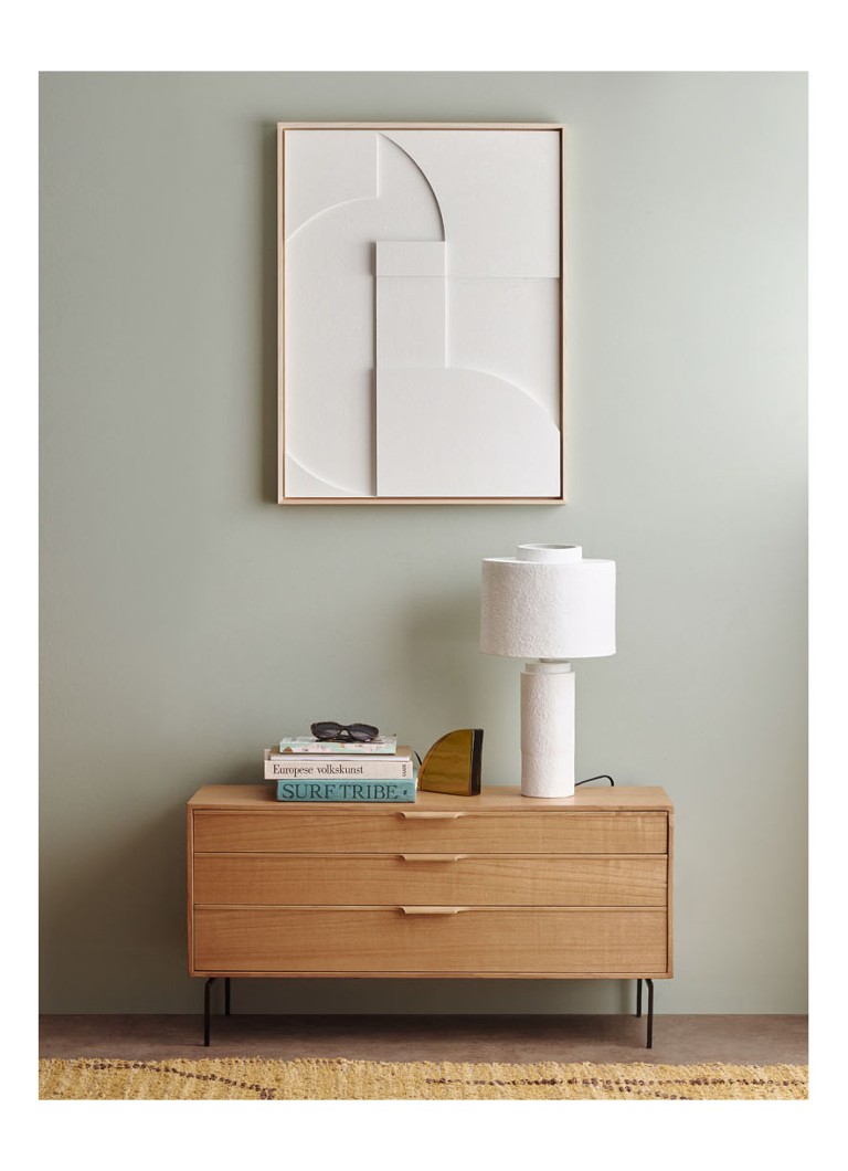 HKliving Gesso table lamp Ø28.5 cm