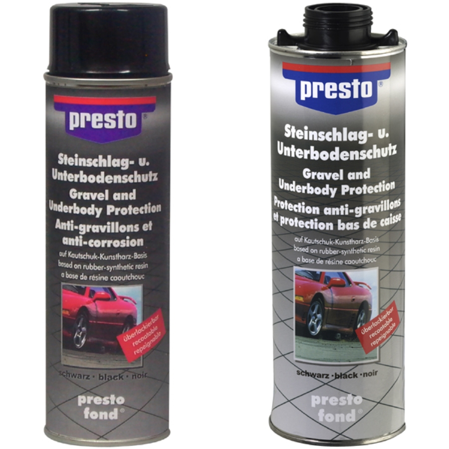 Presto Steinschlagschutz überlackierbar schwarz 500 ml - ATU