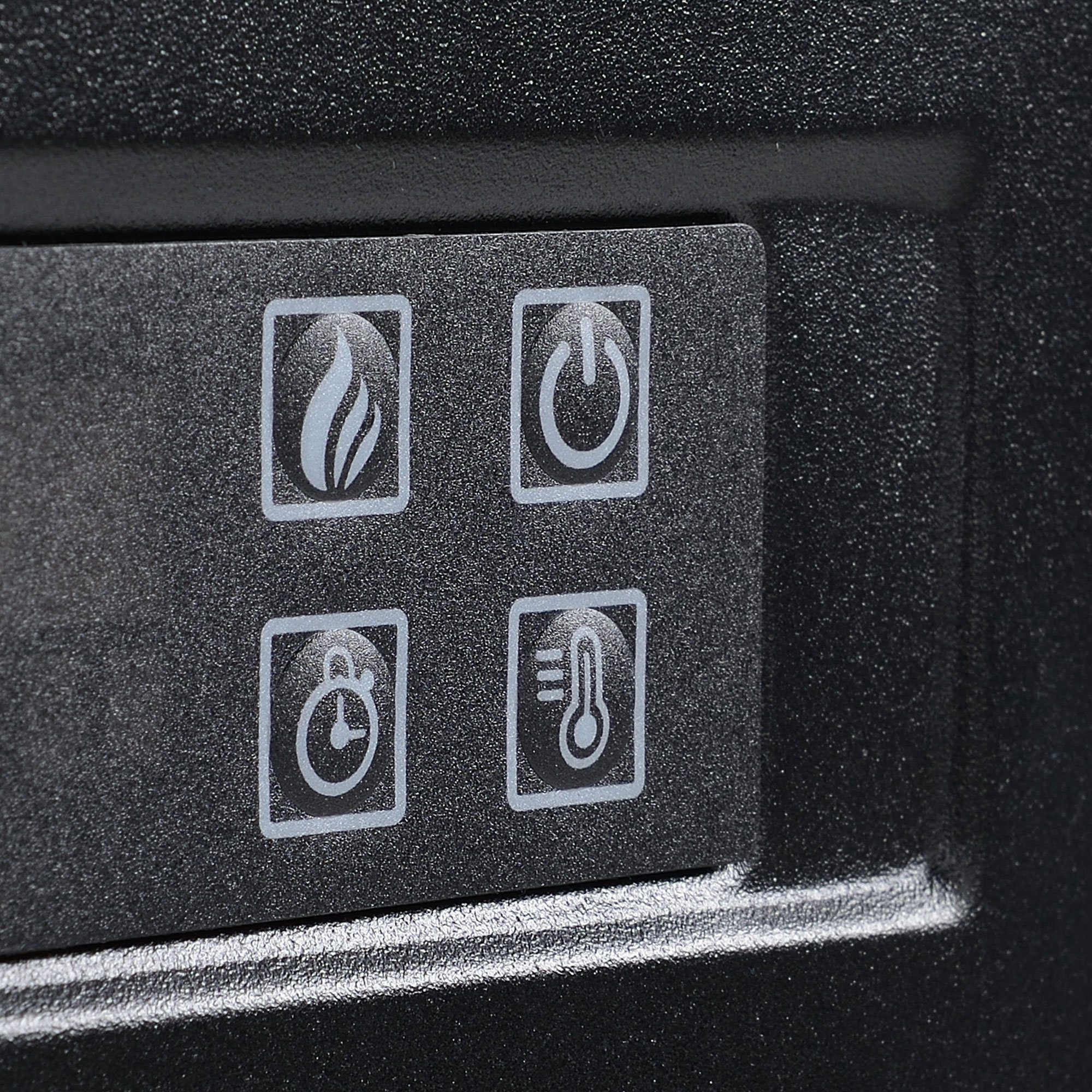 HOMCOM Elektrokamin Elektrokamin, LED Elektrokamin Standkamin mit Flammeneffekt 1800,2000W Weiß