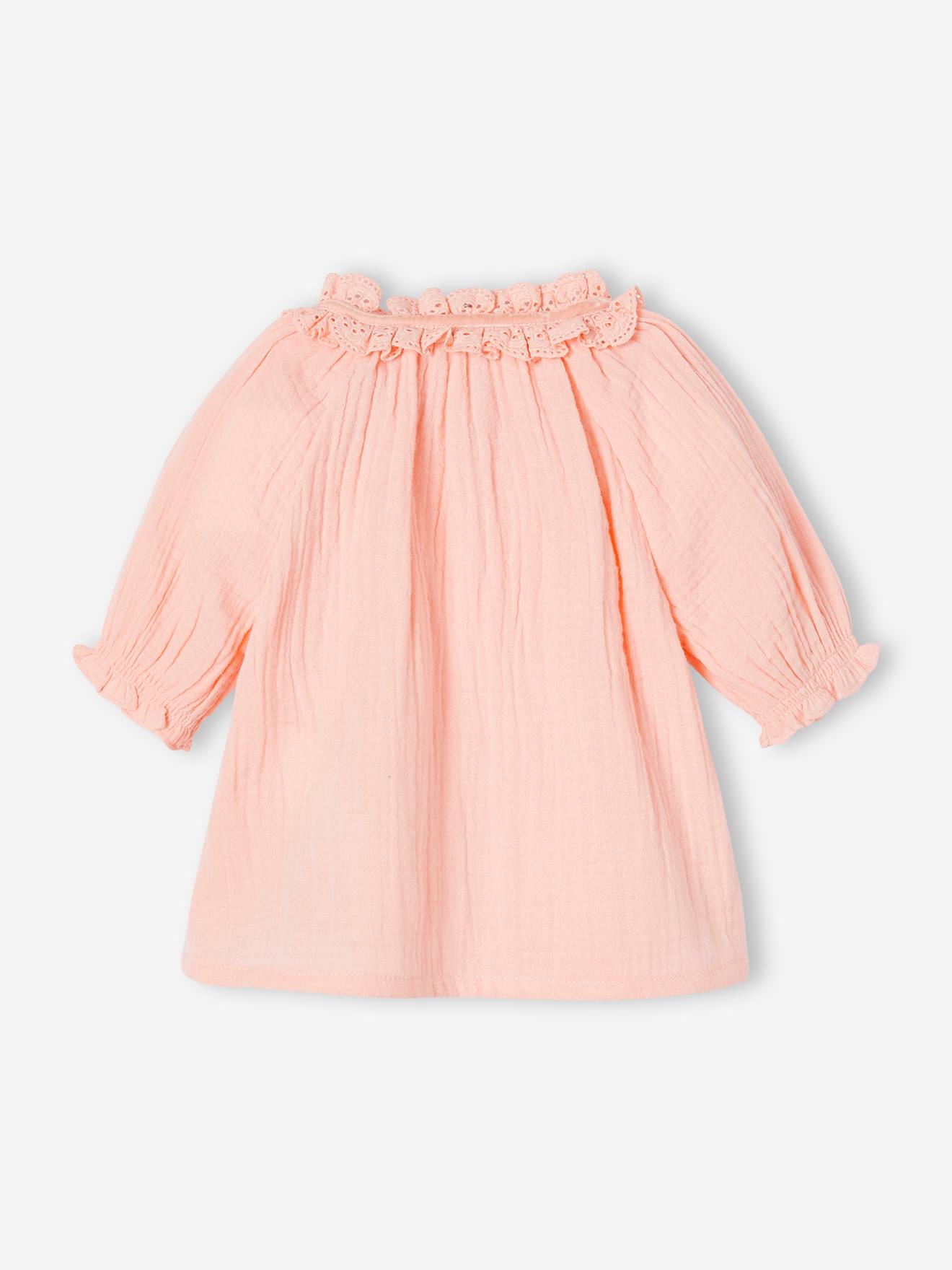 Vertbaudet Mädchen Baby Bluse - koralle