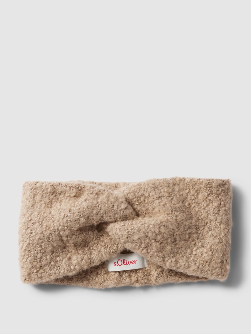 Stirnband mit Wickel-Optik in beige