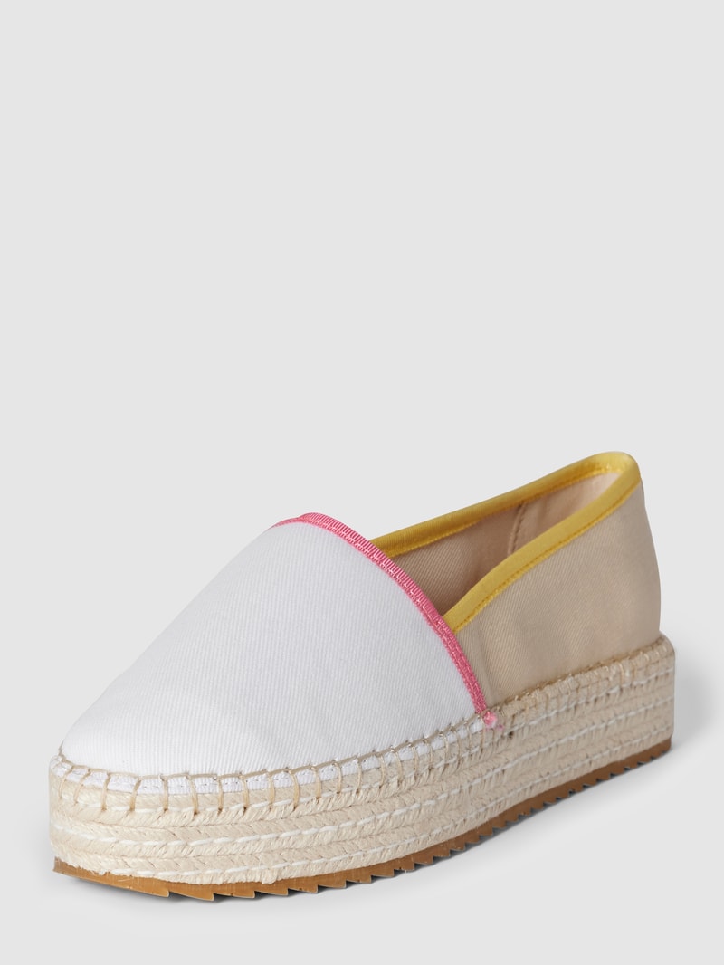 Slip-on-Sneaker mit Logo-Details in offwhite