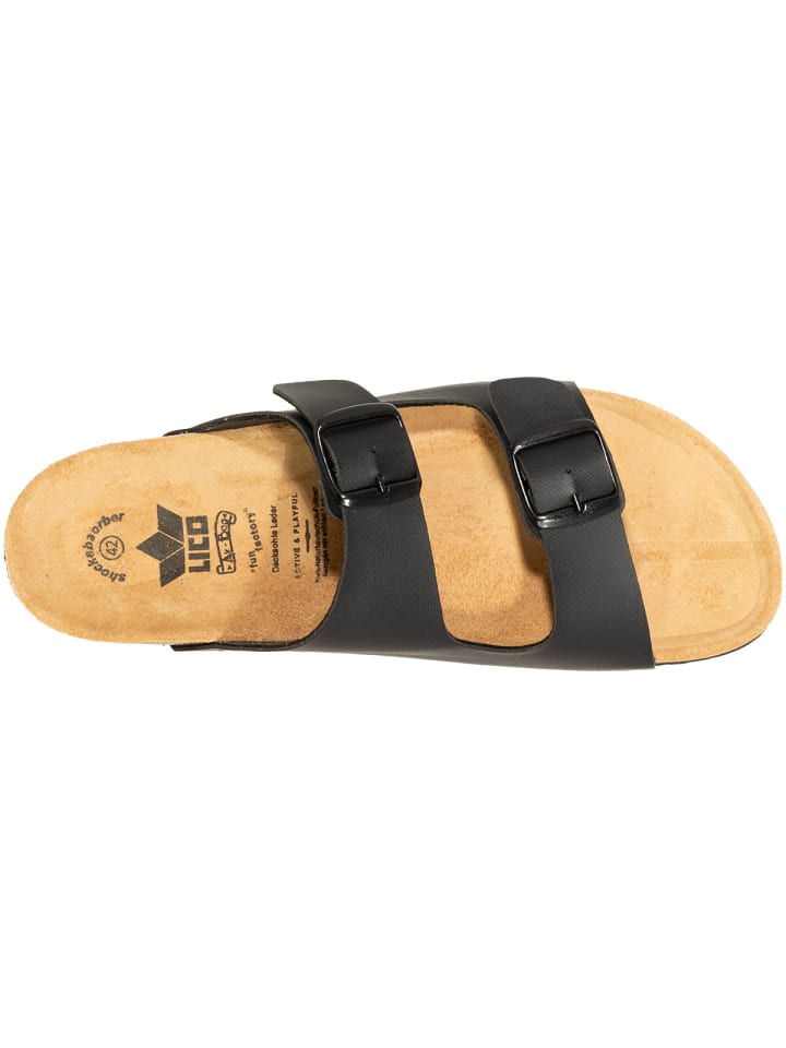 SALIHA Hausschuhe ® Bioline-Pantolette in schwarz günstig kaufen