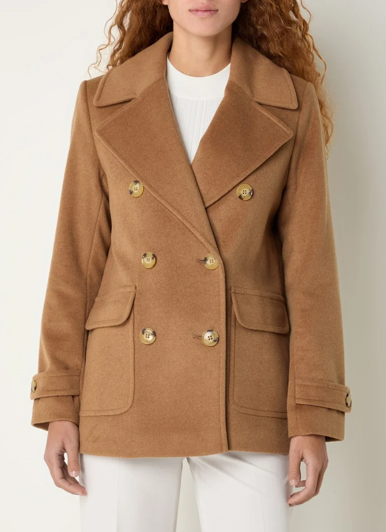 Παλτό από μείγμα μαλλιού Ralph Lauren με τσέπες με καπάκι