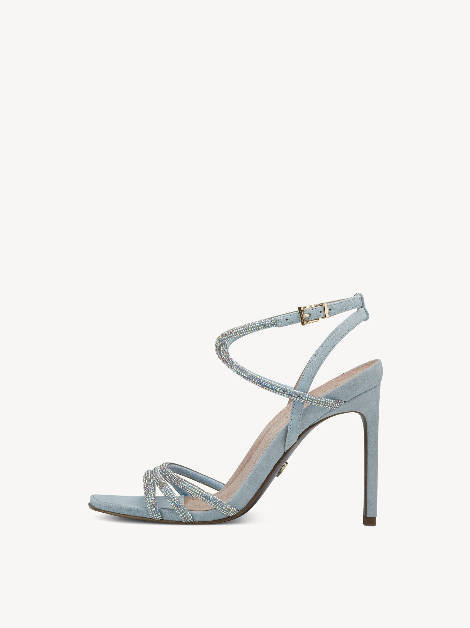 Sandale à talon - bleu
