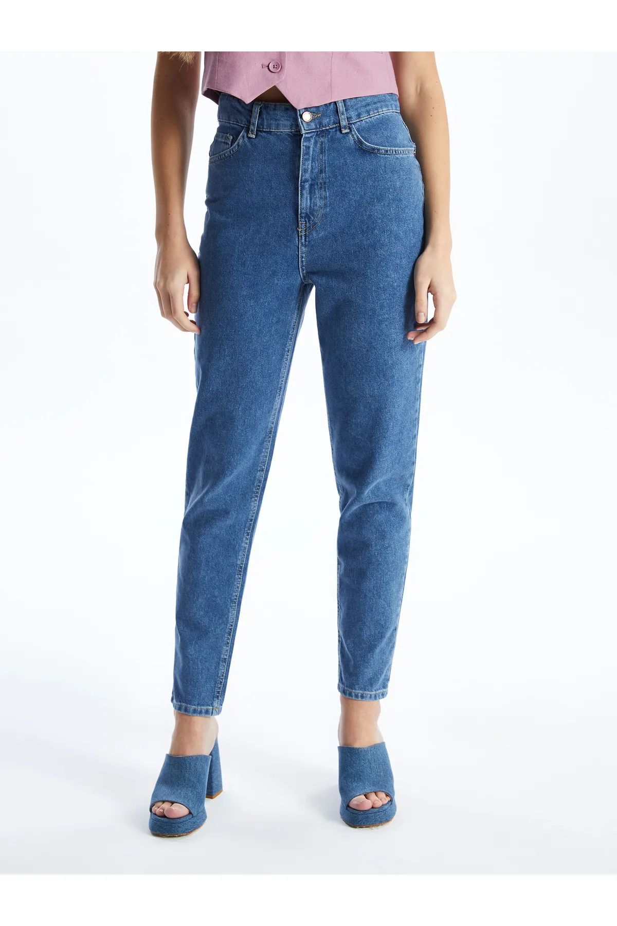 LC Waikiki  Jeans - Dunkelblau - Mittlerer Bund