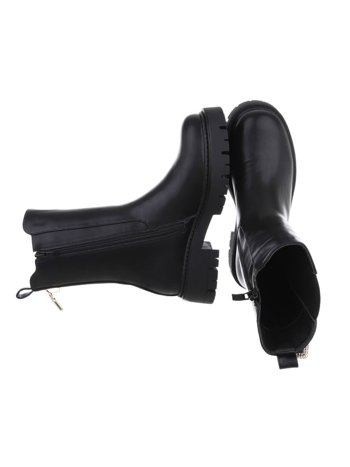 Ital-Design Stiefelette in Schwarz günstig kaufen