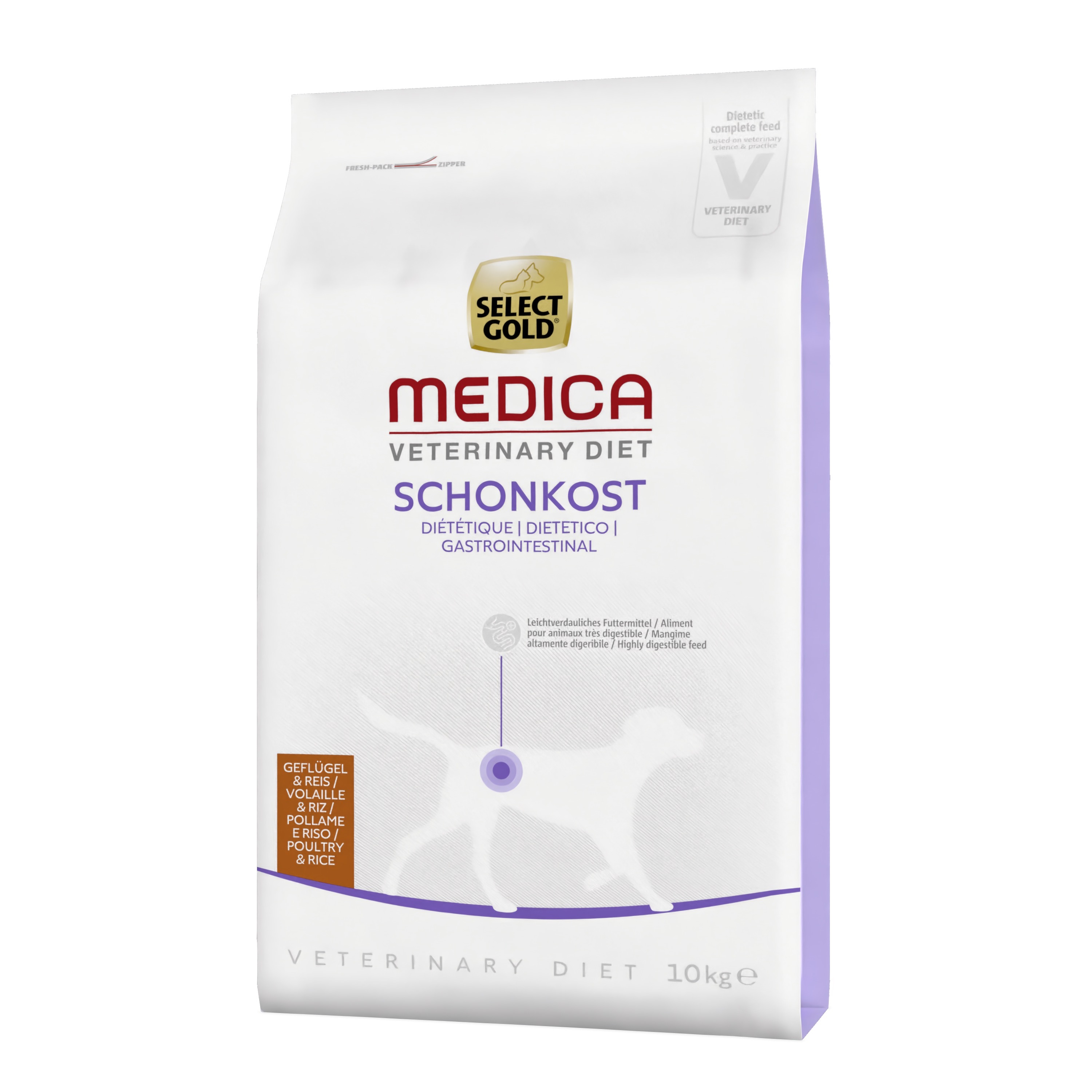 SELECT GOLD Hundetrockenfutter SELECT GOLD Medica Schonkost Geflügel & Reis 10 kg