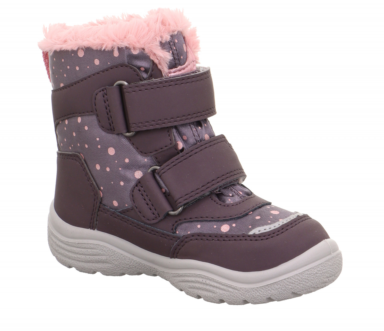 CRYSTAL - Lila/Rosa Boots mit Klettverschluss