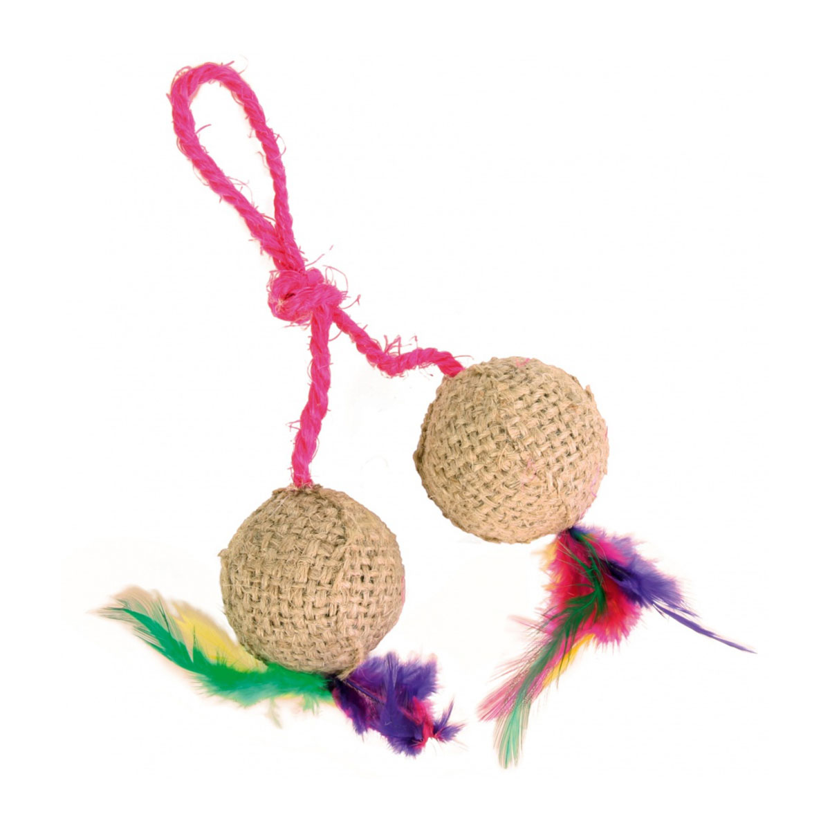 2 Jute-Bälle von Trixie mit Catnip Ã¸ 4,5 cm kaufen