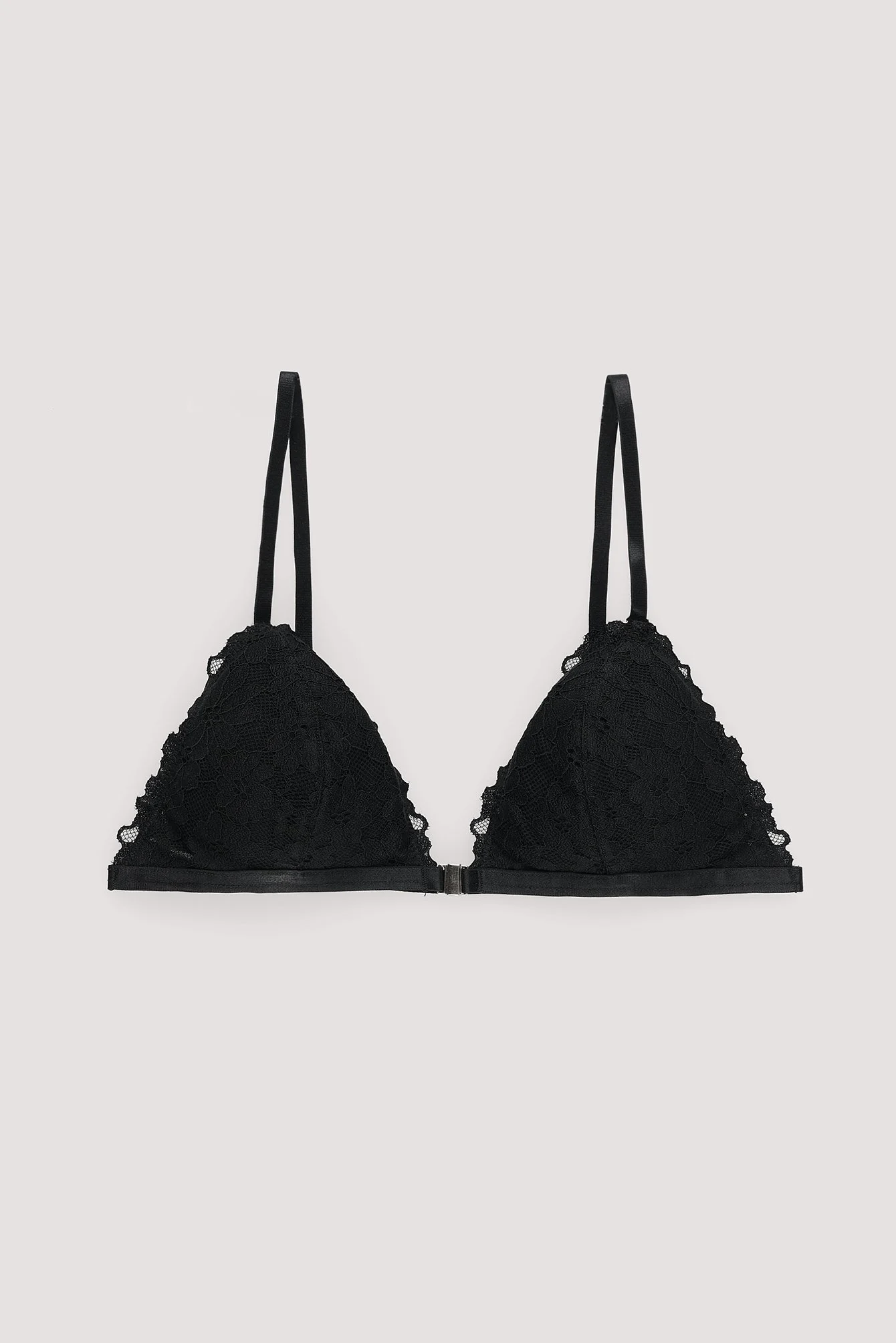 Triangel-Top mit Blumenspitze und Trägerdetail