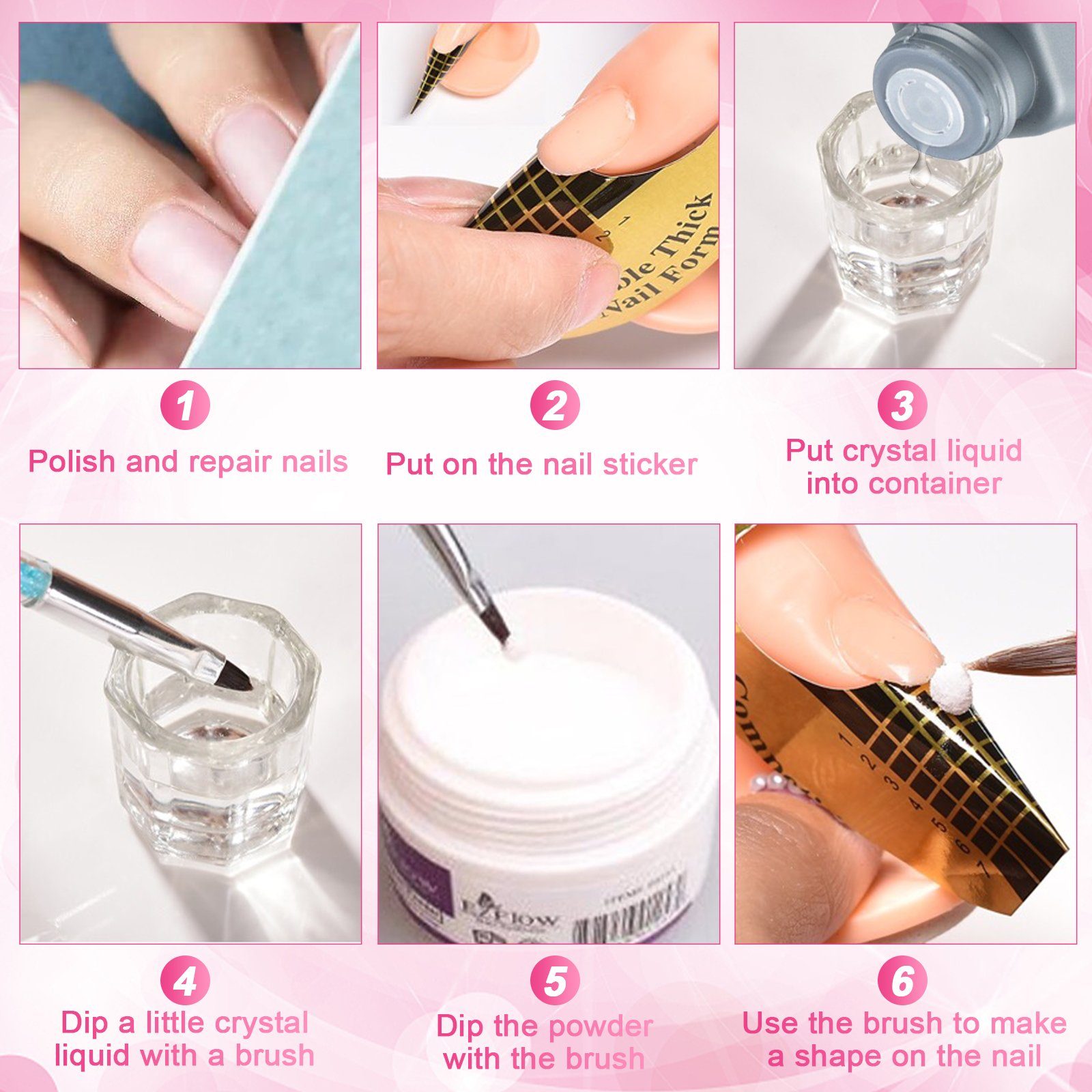 Janolia Gel-Nagellack Nagelstudio-Set 214-Teilig: Professionelles Nageldesign!, 214-tlg., Umfangreiches professionelles Nagelstudio-Set