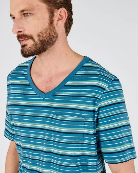 Pyjashort rayé en maille jersey