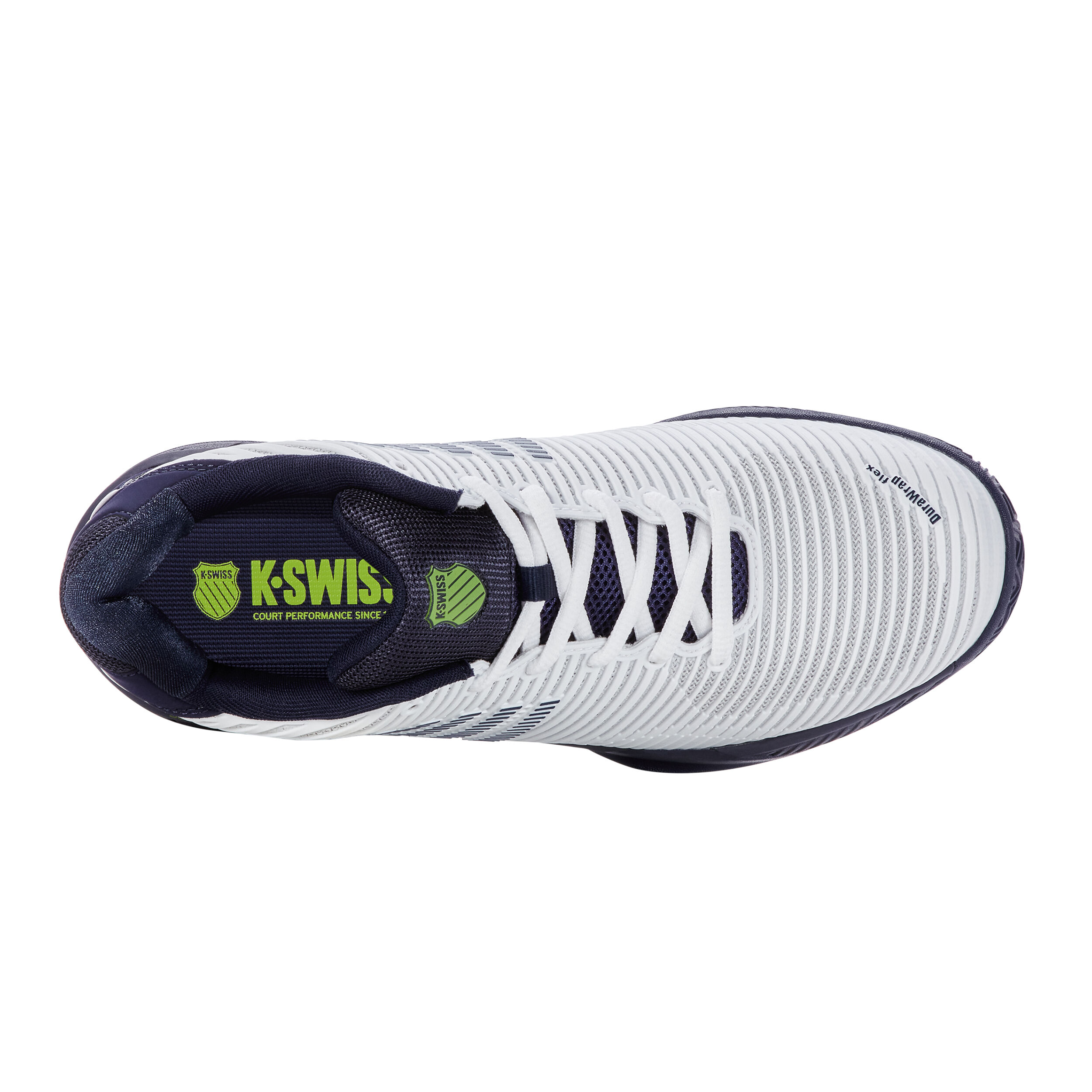 Hypercourt Express 2 Sandplatzschuh Herren - Weiß, Dunkelblau