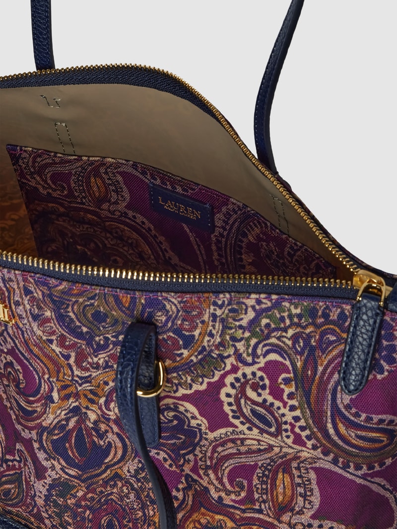 Tote Bag mit Allover-Muster Modell 'KEATON' in lila