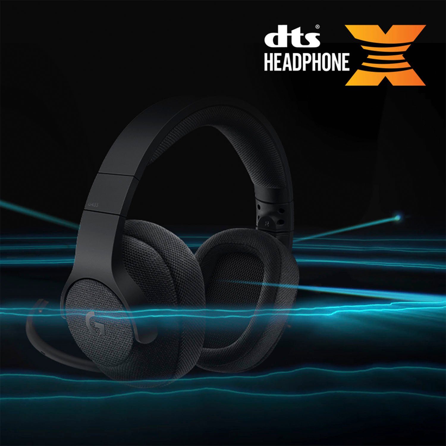 Logitech G G433 Gaming-Headset (Mikrofon abnehmbar, Rauschunterdrückung)