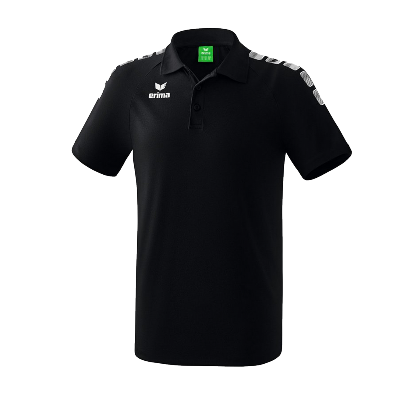 Erima Essential 5-C Poloshirt Kids Schwarz Weiss