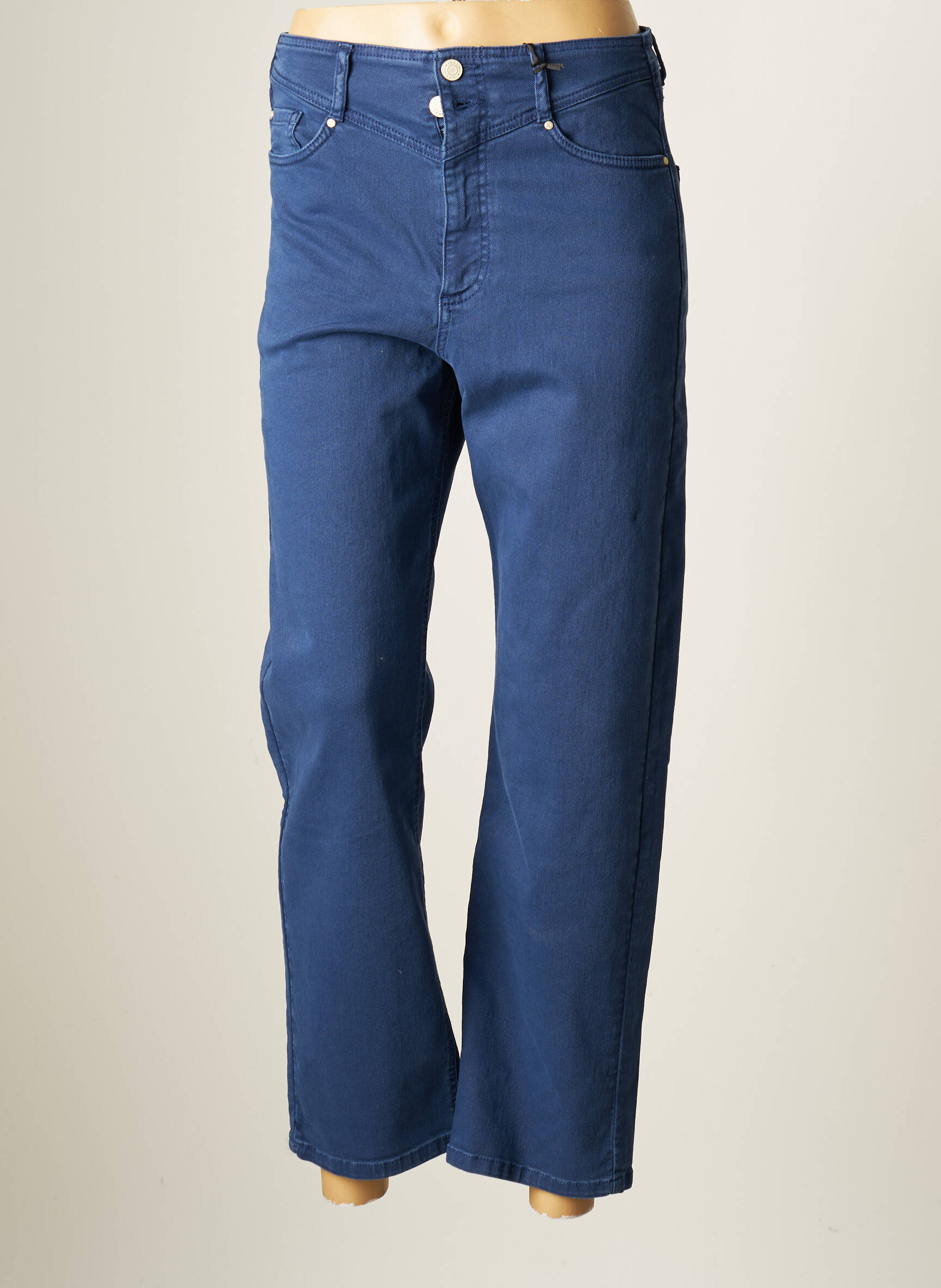Ikks Jeans Coupe Droite Femme couleur bleu