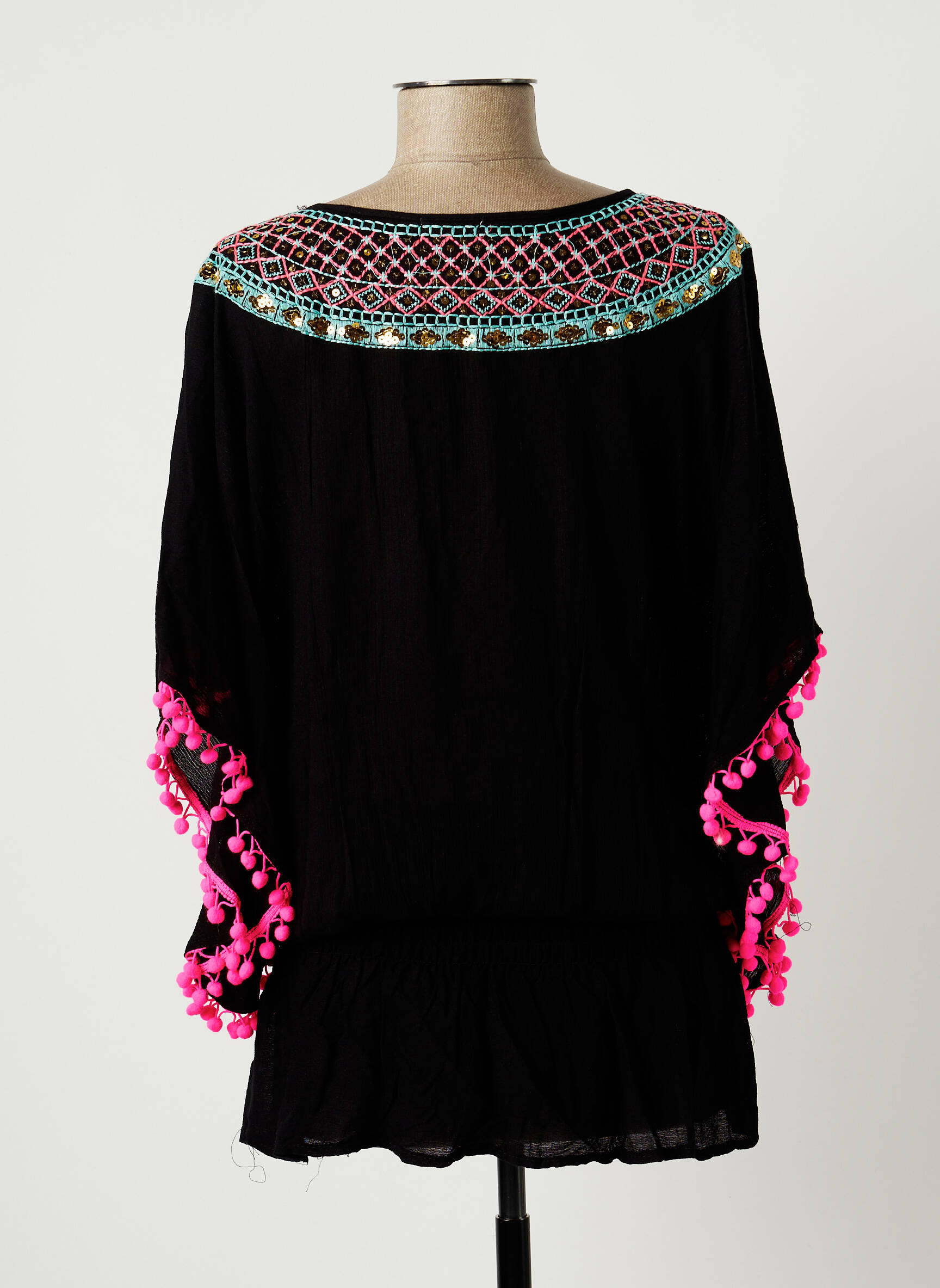 Purple Queen Tuniquemanchecourte Femme couleur noir