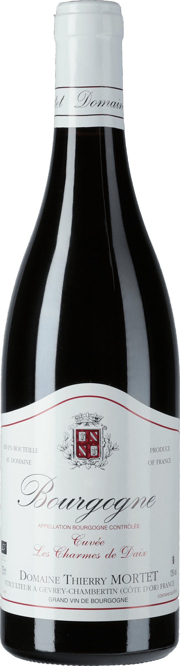 Domaine Thierry Mortet: Bourgogne Rouge Les Charmes de Daix 2020