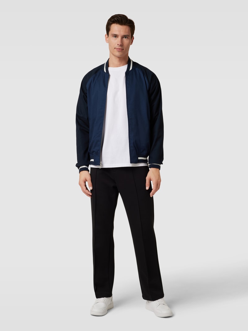 Bomberjacke mit Allover-Muster in violett