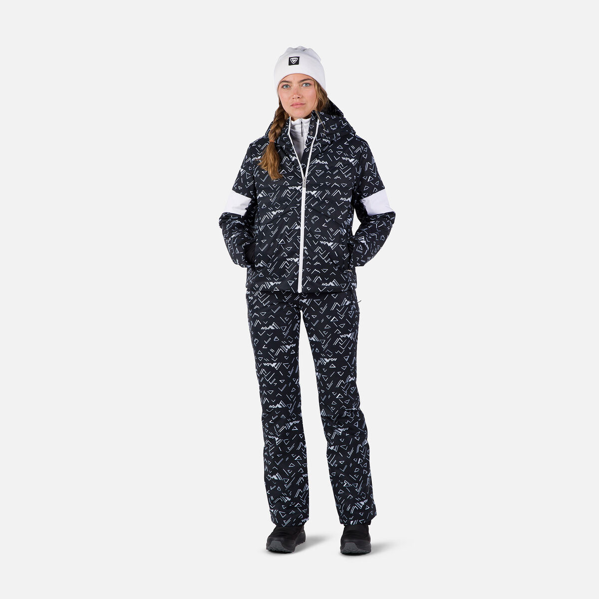 Damen-Steppskijacke mit Print Wispile