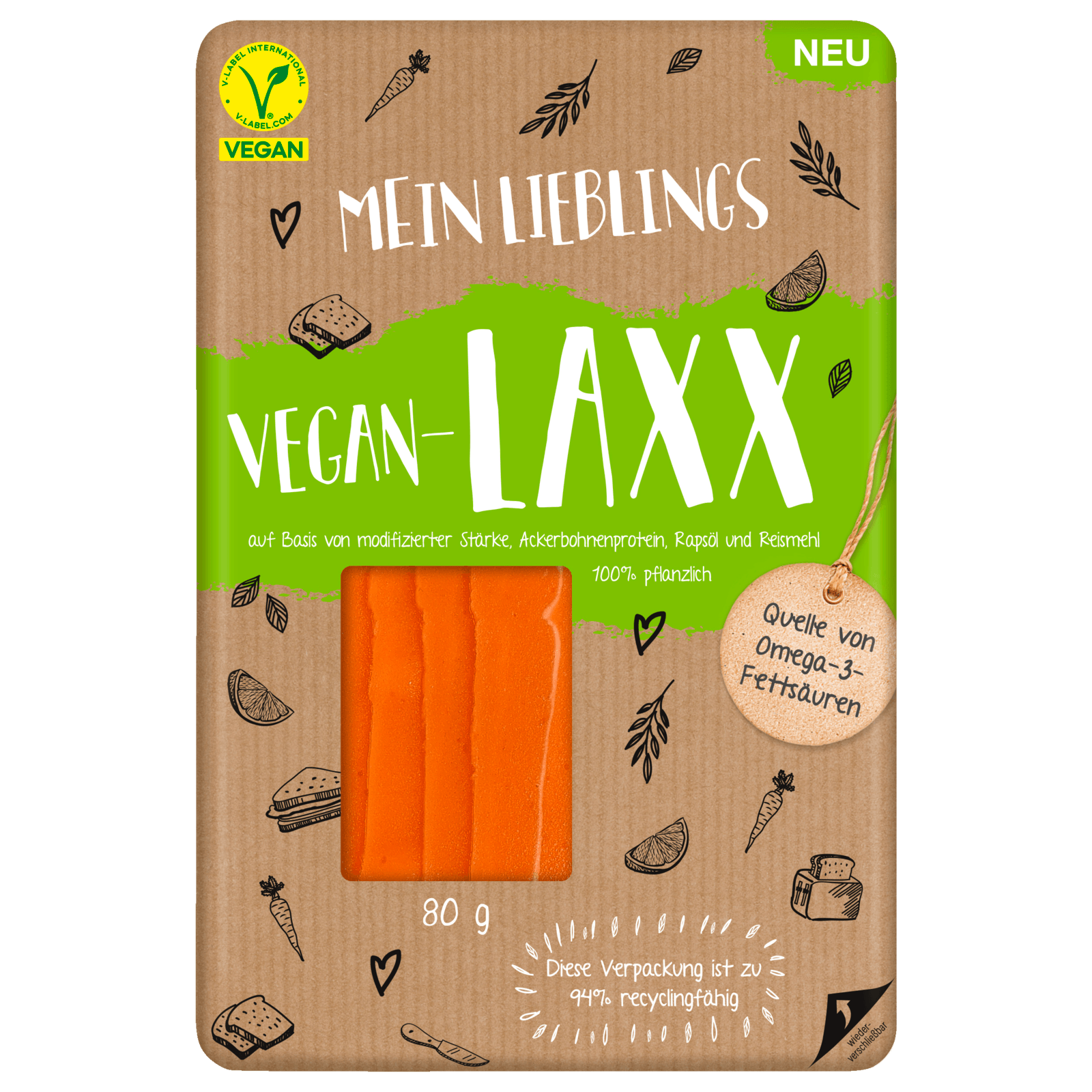 Krone Mein Lieblings Laxx vegan 80g