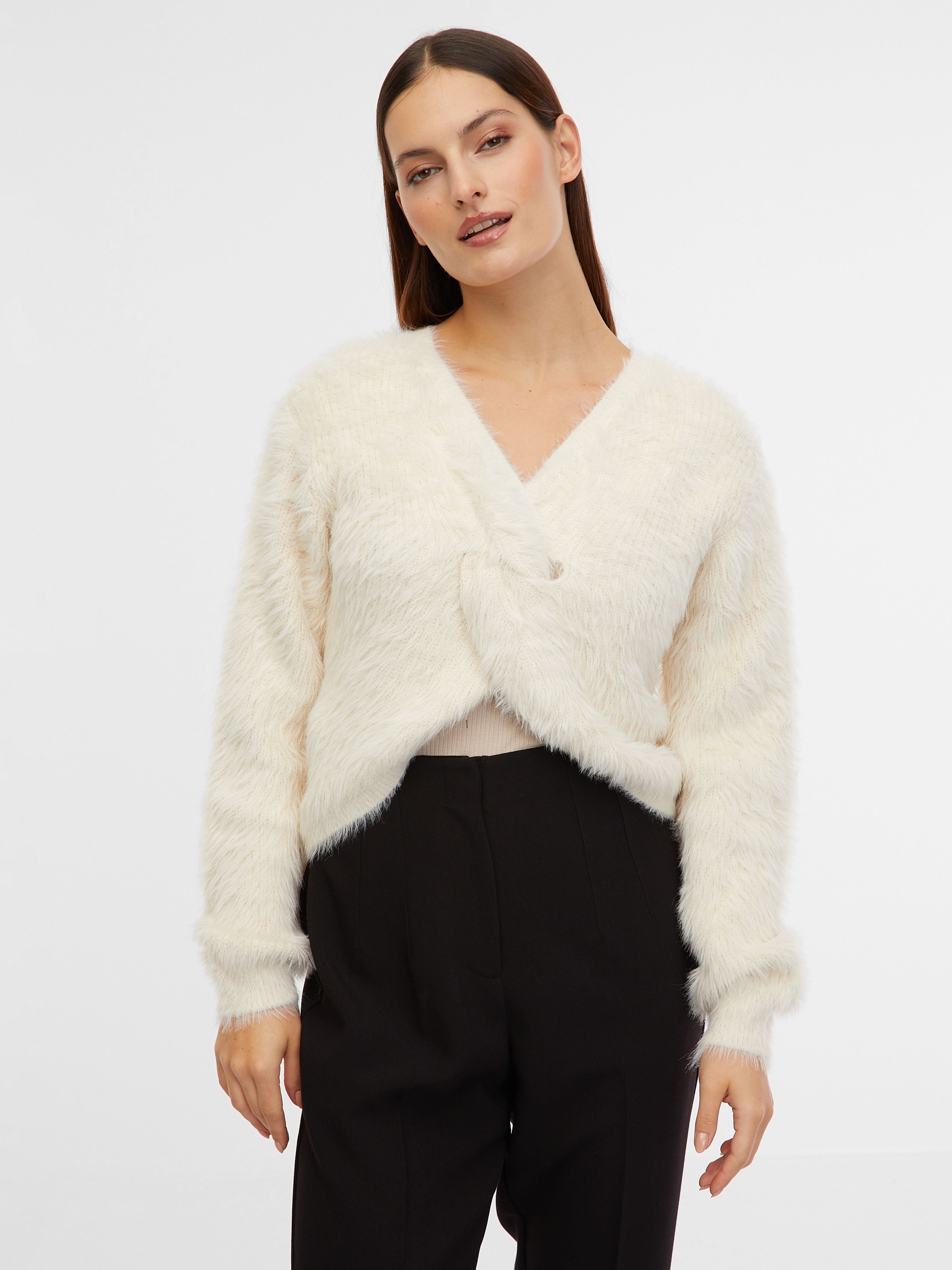 Cremefarbener Damenpullover ORSAY