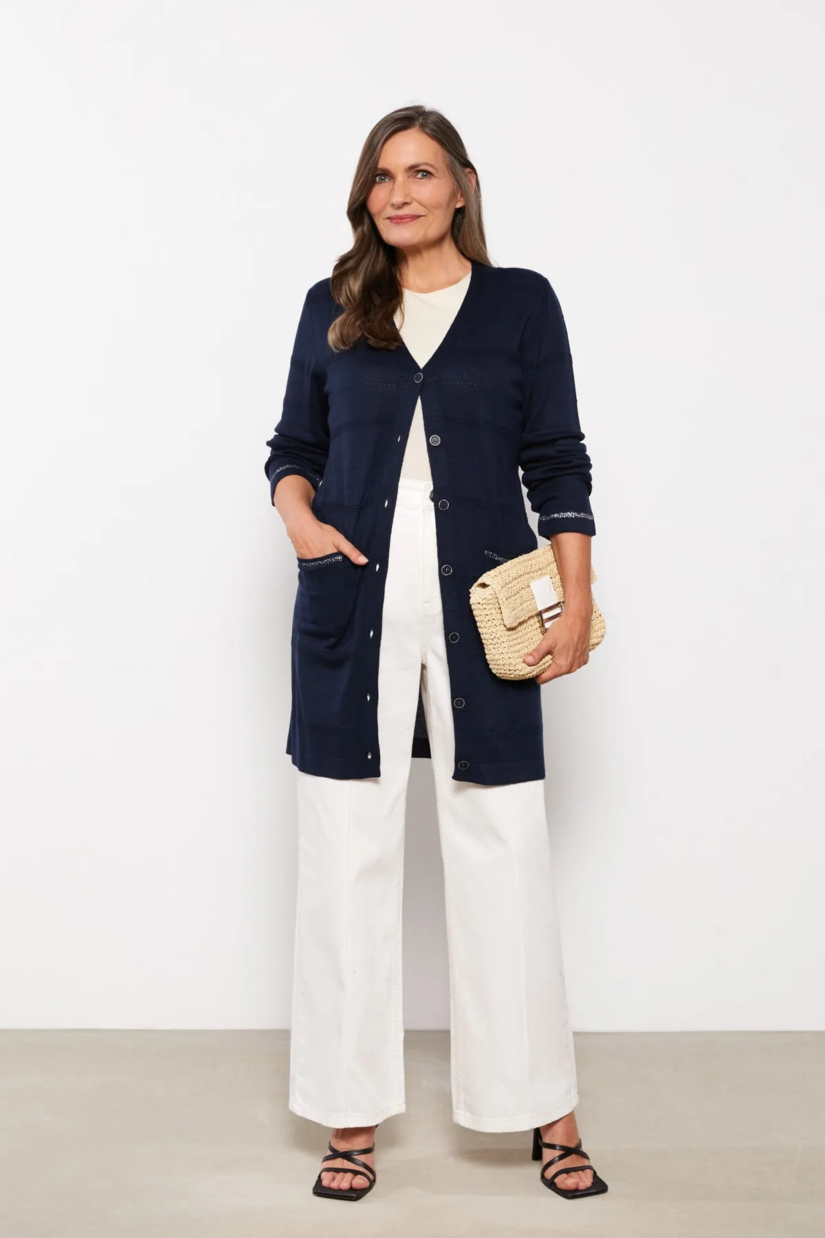 LC Waikiki  Strickjacke - Dunkelblau - Regular Fit