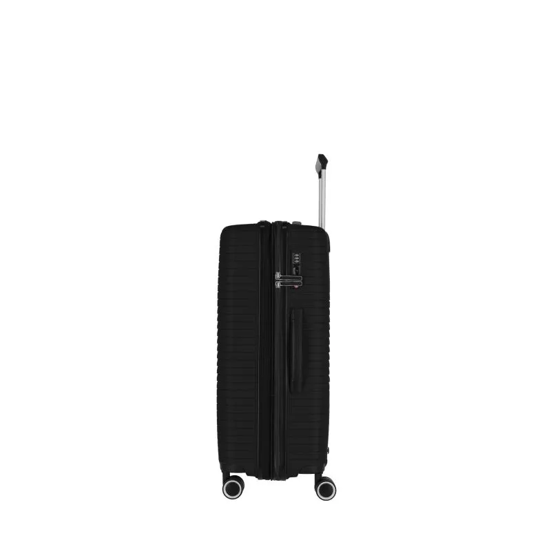 Travelite ORBITA Trolley M (67cm) mit 4 Rollen - Schwarz
