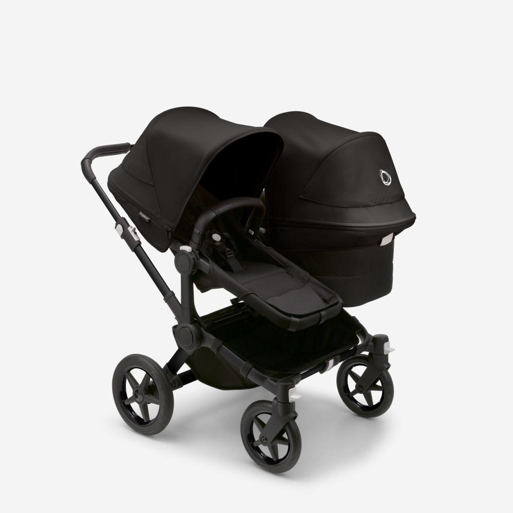 Bugaboo Donkey 5 Duo 2-in-1 Stroller Set Black/Midnight Black, Midnight Black