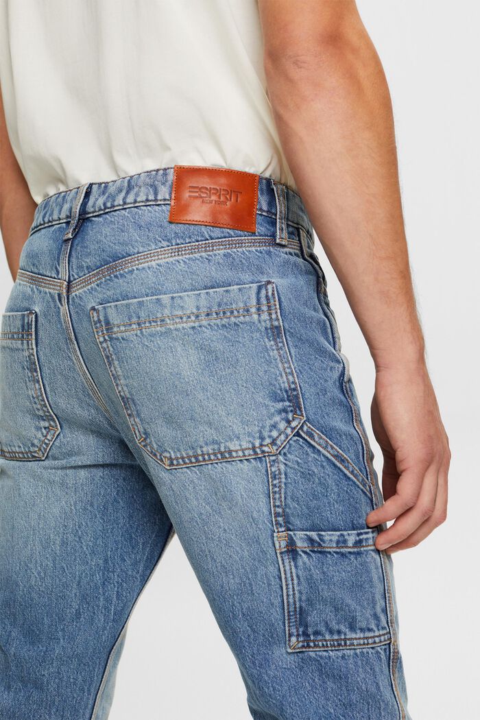 Gerade Carpenter Jeans mit mittelhohem Bund