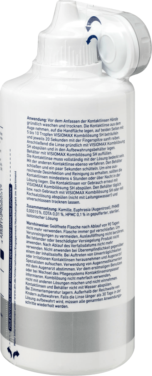 Kombilösung Silikon Hydrogel mit Augentrost und Kamille, 360 ml