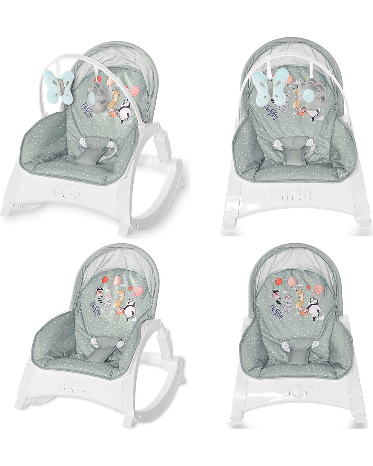 Babywippe ENJOY mit Vibration, Musik, verstellbare Rückenlehne Babywippen