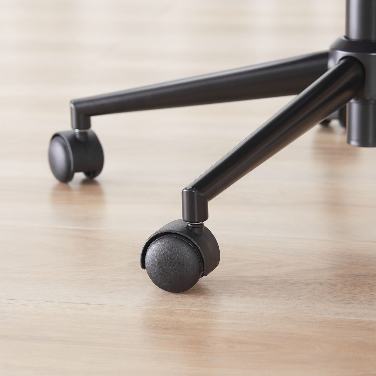 HOMCOM Bürostuhl mit Wippfunktion Drehstuhl Home-Office-Stuhl höhenverstellbarer Schreibtischstuhl ergonomisch 360°-Drehräder Schaumstoff Dunkelgrau 66 x 69 x 89,5-97 cm