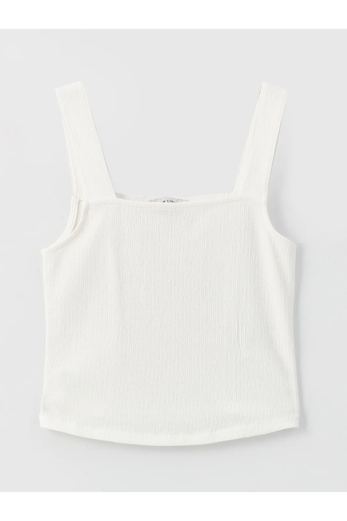 LC Waikiki  Kurzes Tanktop für Damen mit eckigem Kragen und geraden Trägern