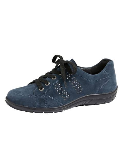 Schnürschuh aus hochwertigem Veloursleder
