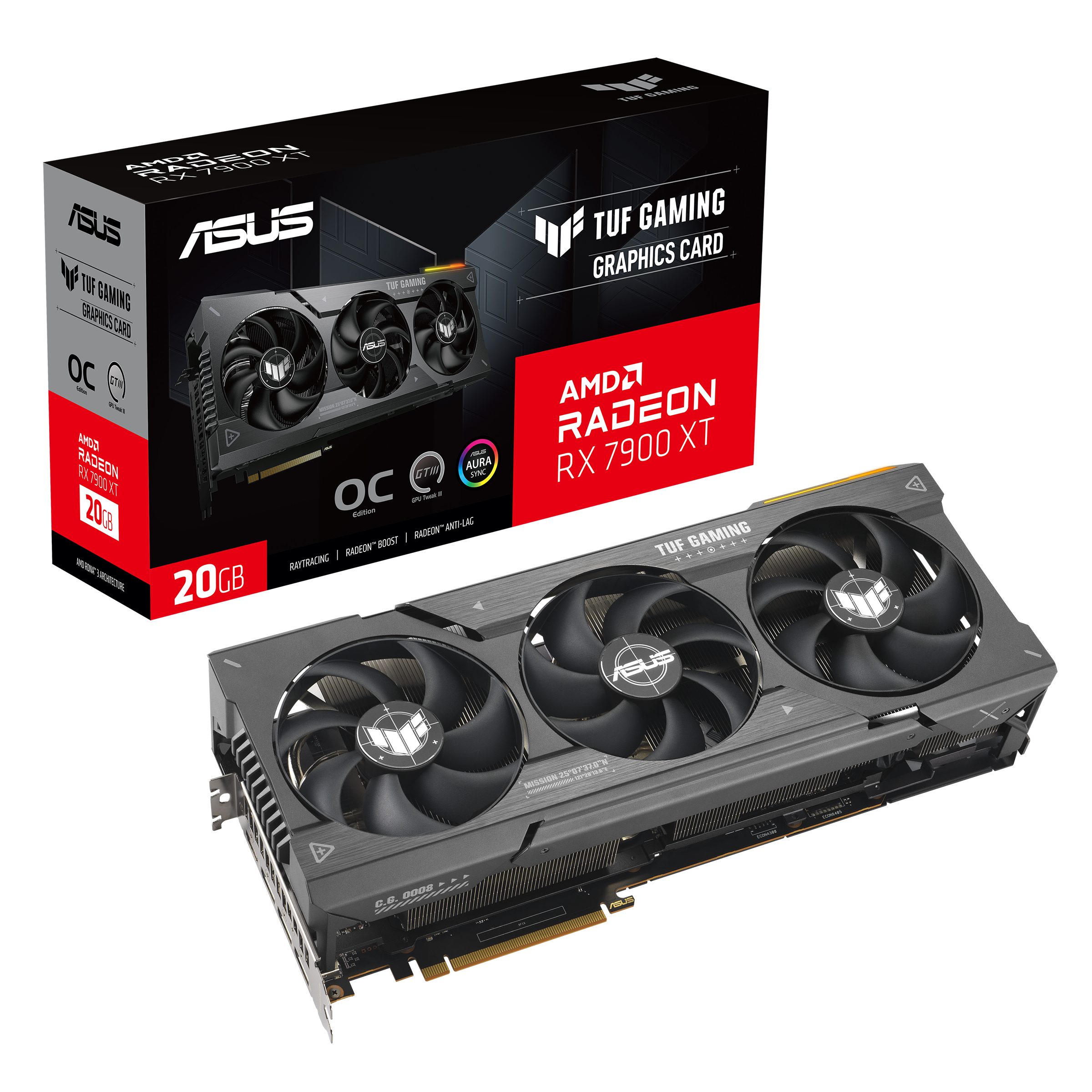Asus TUF-RX7900XT-O20G-GAMING Grafikkarte (20 GB, GDDR6)
