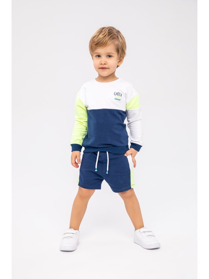 Minoti 2tlg. Outfit: Bluse & Shorts catch 7 in dunkelblau günstig kaufen