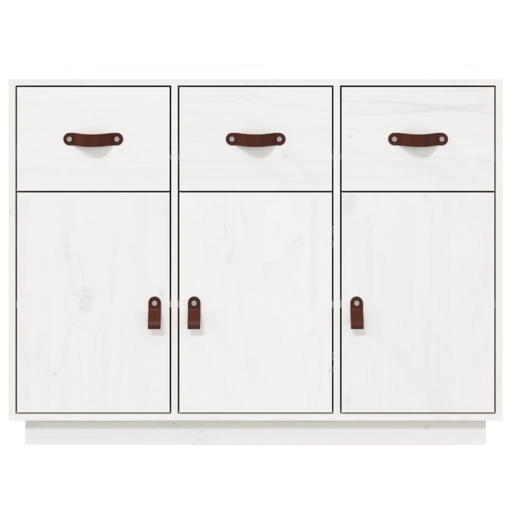 vidaXL Sideboard Sideboard Weiß 100x40x75 cm Massivholz Kiefer (1 St)
