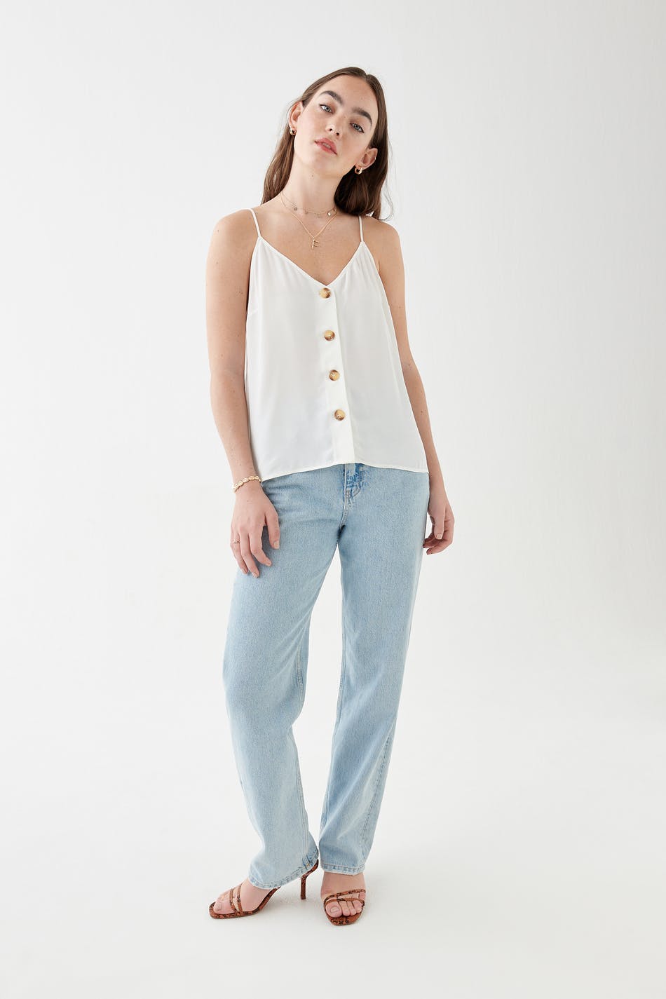 Mindy button down singlet