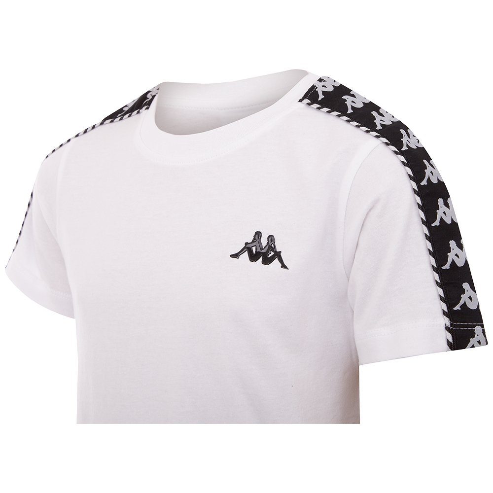 Kappa T-Shirt mit hochwertigem Jacquard Logoband an den Ärmeln