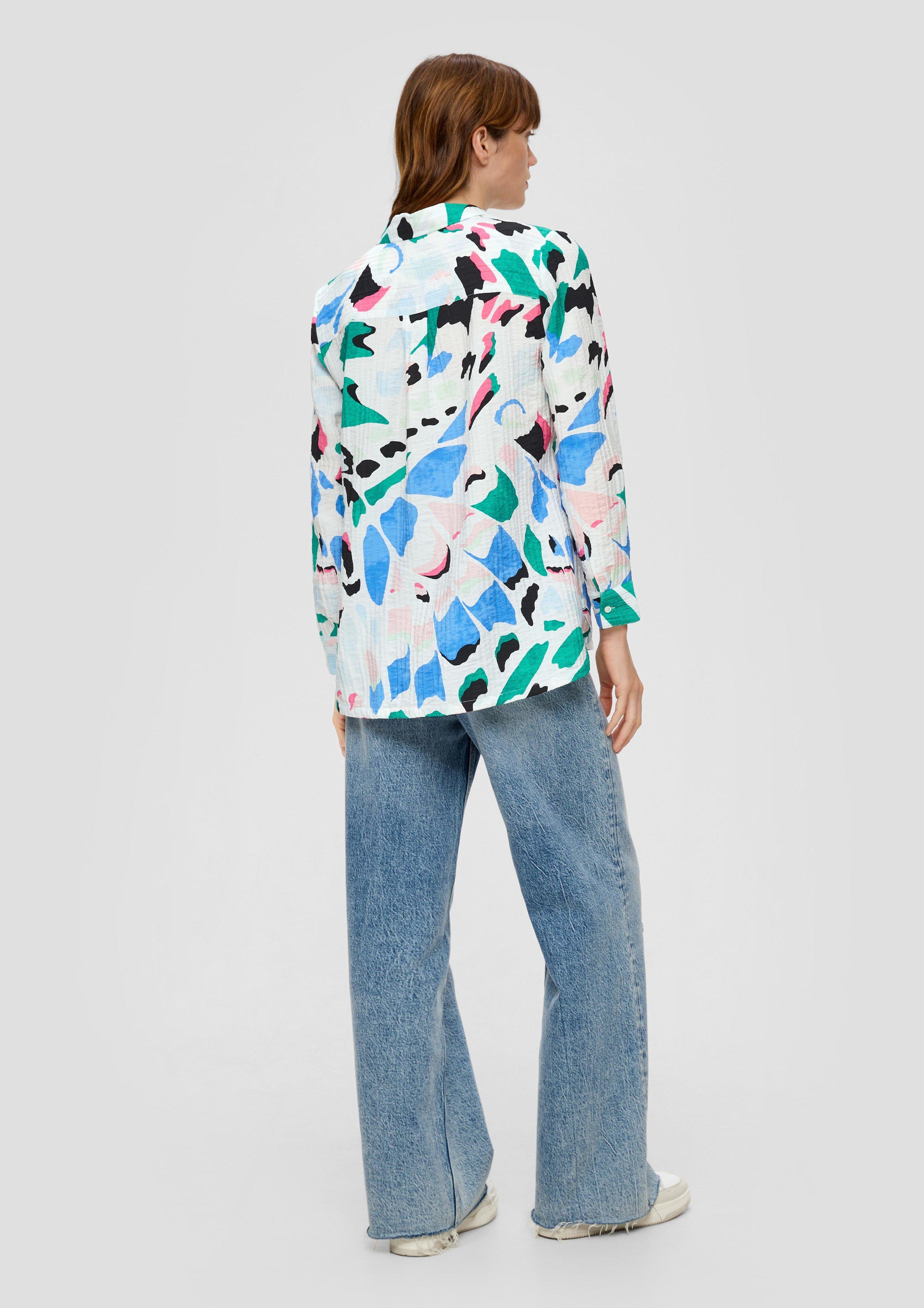 Longbluse aus Viskosemix  2128371-02A0
